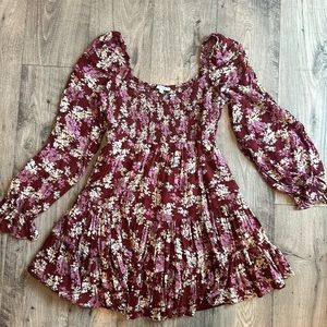 Women’s Boho Mini Floral Dress